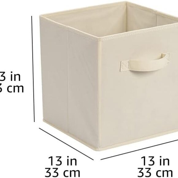 NEW 6 Pack of Cube Organizer Storage Bins Handles, Collapsible Fabric. - Picture 5 of 10